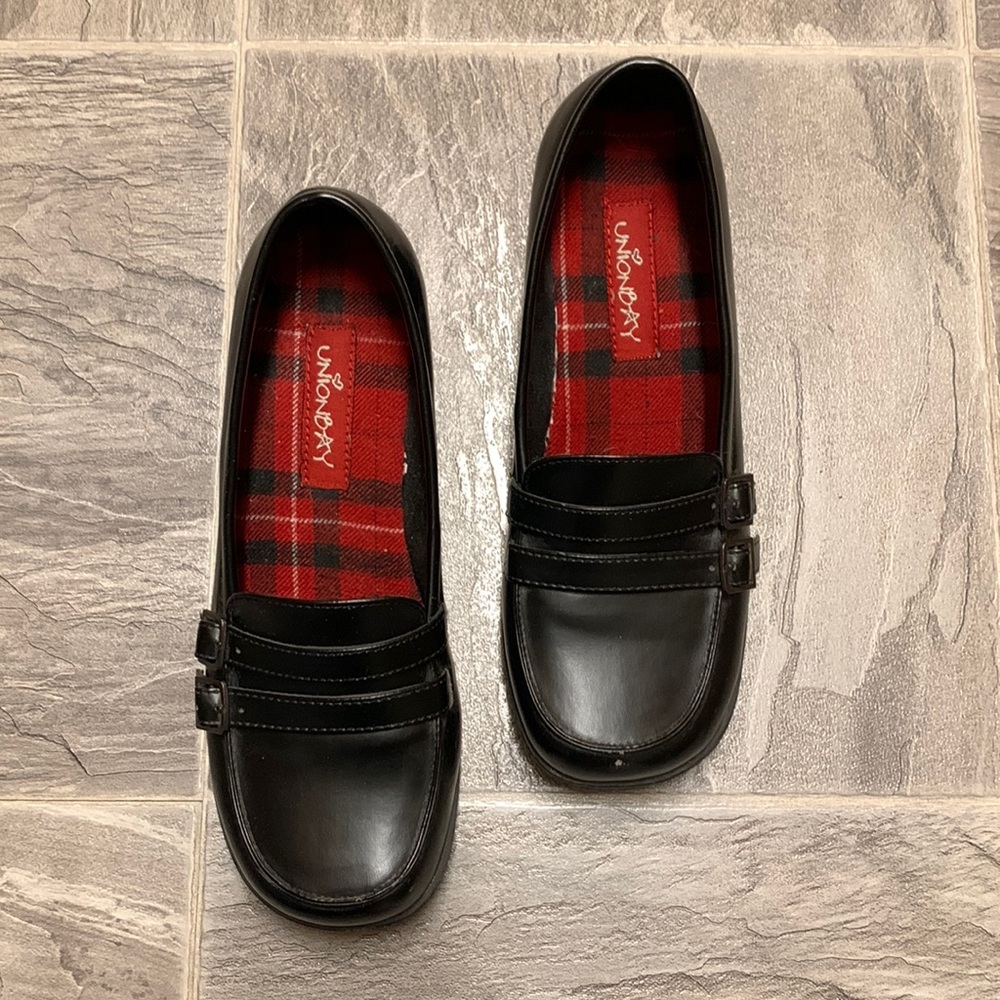 Unionbay Y2K Buckled Heel Loafers